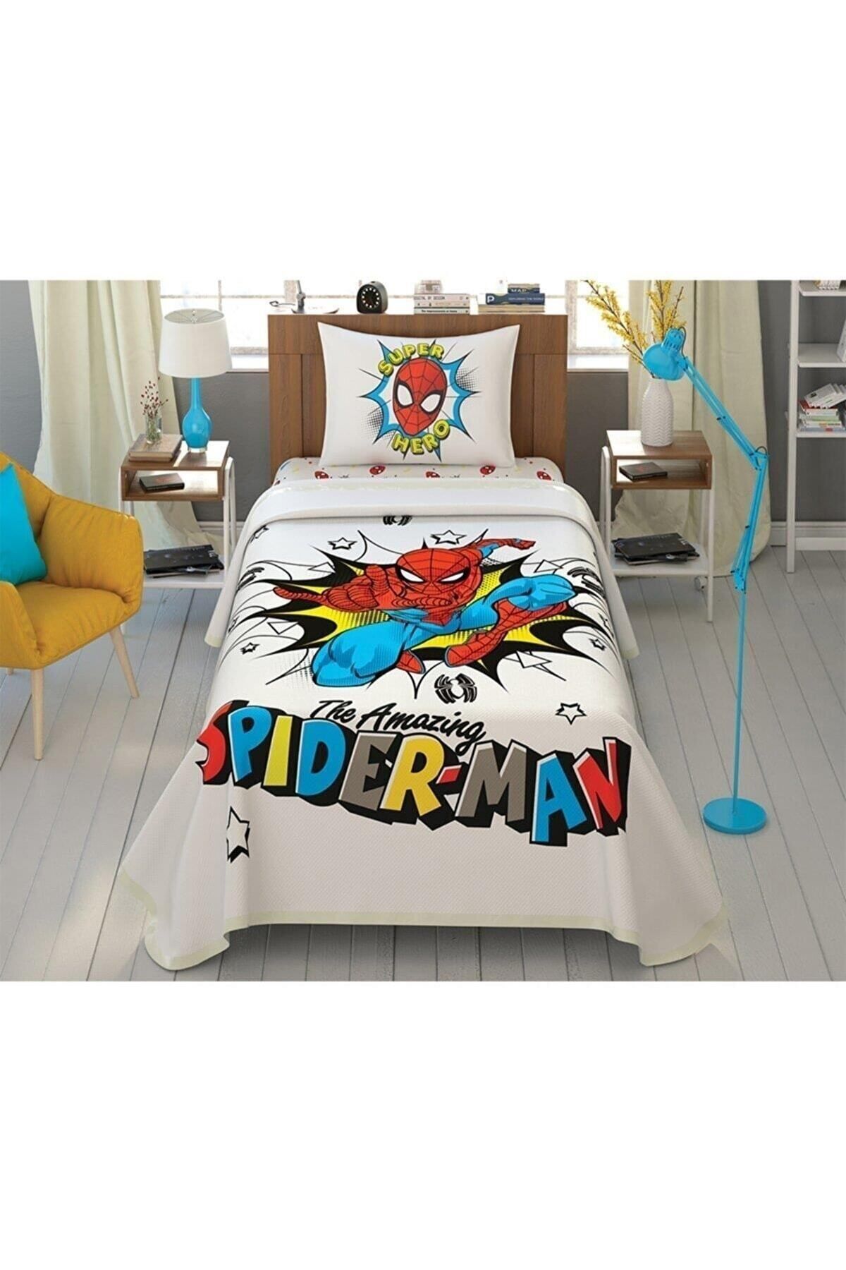 TAÇ SPİDERMAN HERO TEK KİŞİLİK PİKE TAKIMI LİSANSLI 120X200