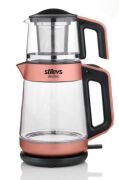STİLEVS Bİ ÇAY GLASS CAM ÇAYCI BAKIR