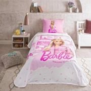 TAÇ BARBİE BOX HOME TEK KİŞİLİK PİKE TAKIMI LİSANSLI