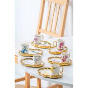 ACAR Etnical 6 Kişilik Kahve Fincanı Takımı - 90 ml