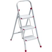 SARAYLI 3''LÜ PRATİK METAL MERDİVEN BEYAZ