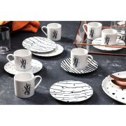 PORLAND SİDEREAL PORSELEN KAHVE TAKIMI 6'LI