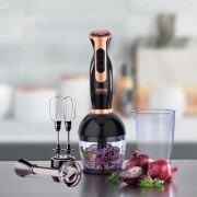 STİLEVS MAGO PLUS EL BLENDER SETİ-SİYAH BAKIR