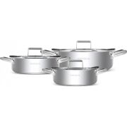 KARACA MONTREAL İNDİKSİYON TABANLI 6PARÇA ÇELİK SAHAN SET