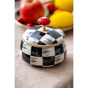 ACAR QUALİTA KİNG DAMALI EMAYE TOMBİK ŞEKERLİK 12CM