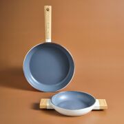 KARACA SWISS CRYSTAL CREAMY WOOD TAVA SAHAN SET