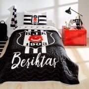 TAÇ BEŞİKTAŞ STRİPE LİSANSLI YATAK ÖRTÜSÜ SETİ