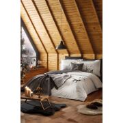 ÖZDİLEK NATURALEZA(OZEL) ÇİFT KİŞİLİK NEVRESİM TAKIMI GRİ