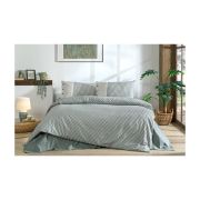 ÖZDİLEK NATURAL LİNE ÇİFT KİŞİLİK NEVRESİM TAKIMI YEŞİL