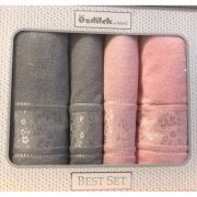 ÖZDİLEK CAMELLİA BEST SET GRİ-PEMBE