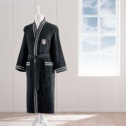 TAÇ BJK SİYAH BEYAZ YETİŞKİN BORNOZ L