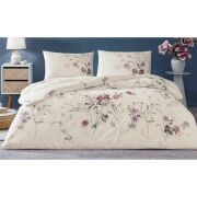 TAÇ KİARA ÇİFT KİŞİLİK NEVRESİM TAKIMI EKRU