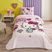 TAÇ HELLO KİTTY CAKE TEK KİŞİLİK LİSANSLI PİKE TAKIMI