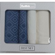 ÖZDİLEK PASTORAL BEST SET KREM-LACİVERT