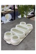 ACAR JOVİ 7 PARÇA TEPSİLİ KAHVALTI TK.44,5CM